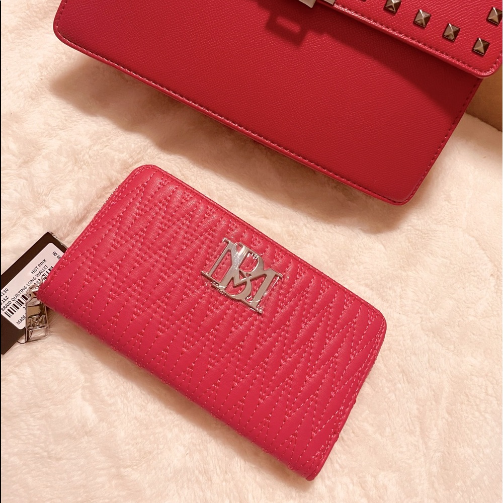 🌸BADGLEY MISCHKA ZIP AROUND NWT BRAIDED QUITTING LONG WALLET - Picture 1 of 4